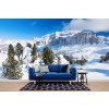 White Winter Landscape Alps Mountains Wallpaper Wall Mural