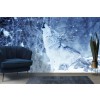 Howling Grey Wolf In Winter Forest Wallpaper Wall Mural