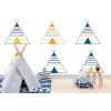 Multicolour Teepee Pattern Wall Mural by Jan Weiss