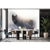 Lone Wolf Wall Mural by Claudia McKinney
