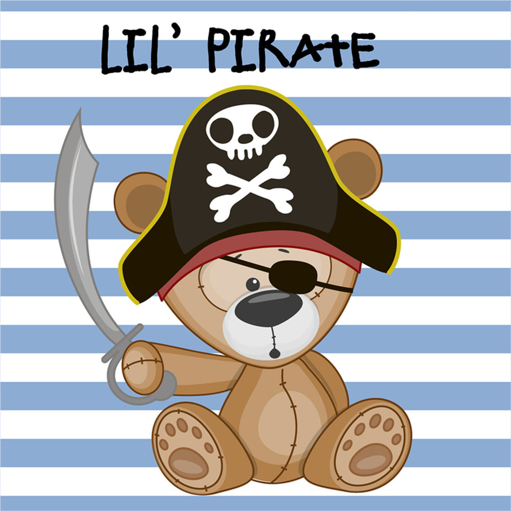 Get Wallpaper Pirata Lindo Fotomurales Oso De Rayas Azules Papel Pintado HD