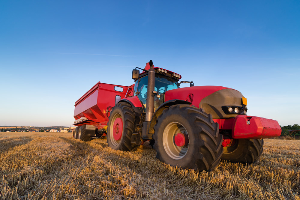Red Tractor Wallpaper Wall Mural