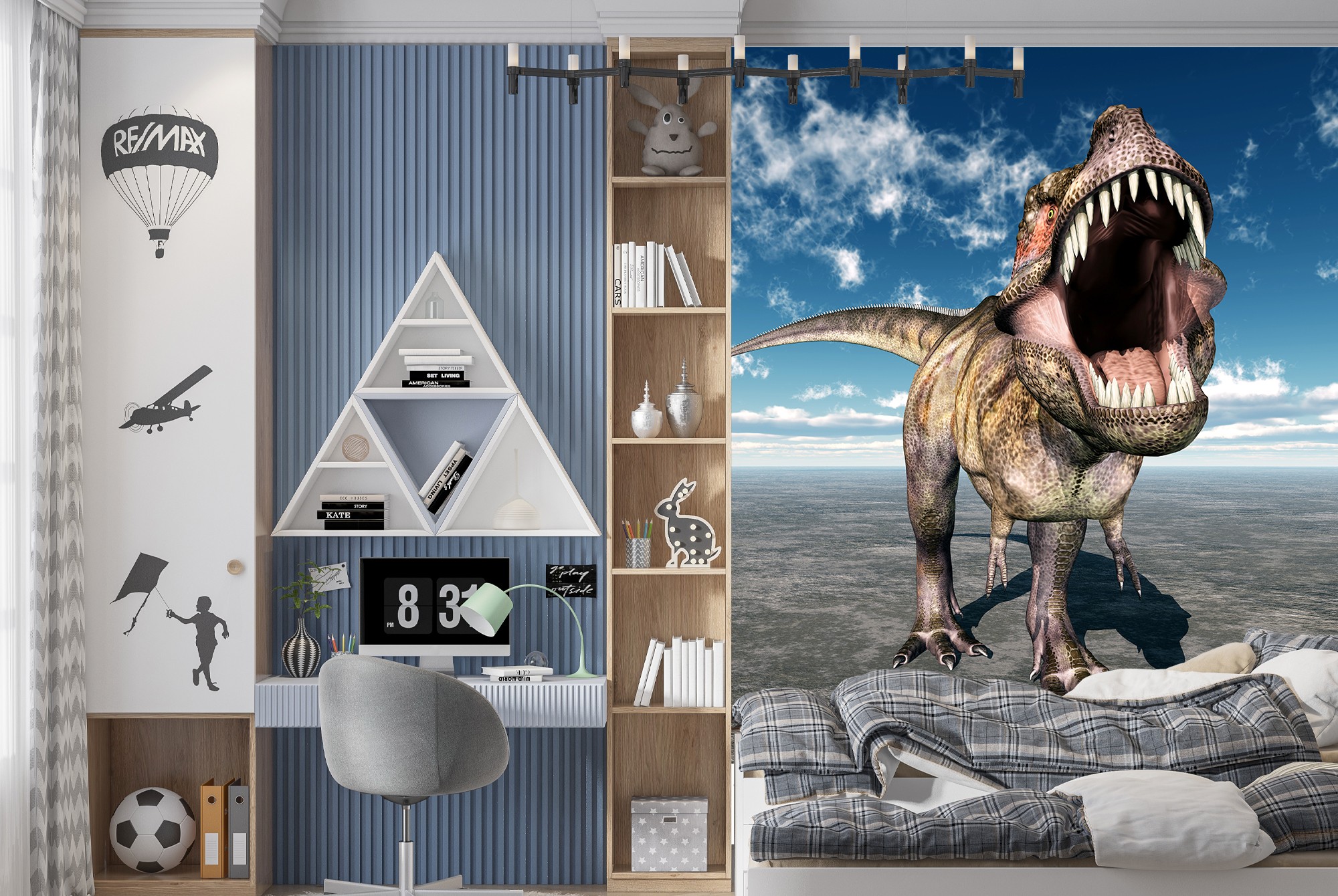 Esterno Dinosaurier Schädel Pflanztopf – T-Rex Design, Harz, Drainageloch, Für Sukkulenten & Deko