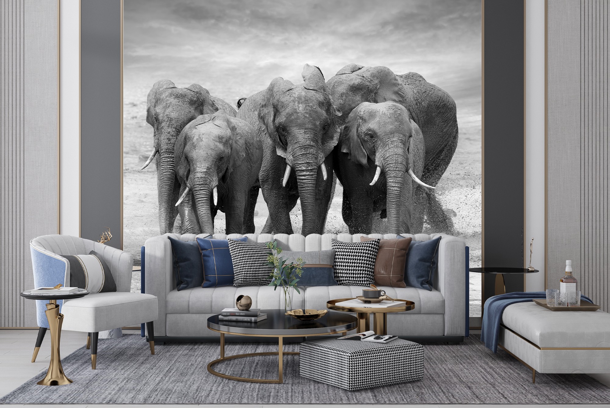 10 Metros De Elefante Papel Autoadhesivo Papel Wallpape... 10 Metros De Elefante Papel Autoadhesivo Papel Wallpape...
