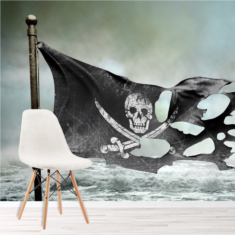 Pirate Flag Wallpaper Wall Mural