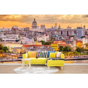 Havana City Skyline Cuba Cityscape Wallpaper Wall Mural