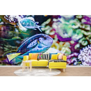 Vibrant Reef II Wall Mural by Eva Bane