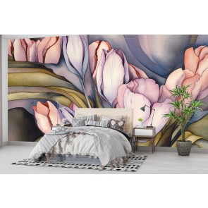 River of Tulips Wall Mural by Jody Bergsma