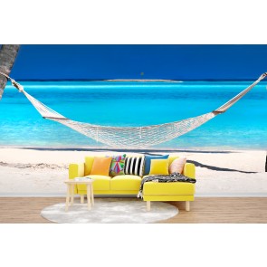 Gili Lankan Hammock Beach Mural de pared por Sean Davey