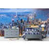 Hong Kong Fotomurales El horizonte de la ciudad Papel Pintado Salón dormitorio Foto Decoración para el hogar