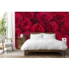 Rosas rojas Fotomurales Flores florales Papel Pintado Salón dormitorio Decoración de fotos
