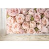Flores rosadas de la rosa Fotomurales Floral Papel Pintado Dormitorio de las niñas Foto Decoración para el hogar
