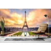 Salida del sol de la torre Eiffel Fotomurales Lugar de referencia París Papel Pintado Sala Decoración de fotos