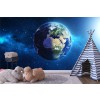 Planeta Tierra Fotomurales Espacio Papel Pintado Dormitorio de los niños Oficina Escuela Decoración de fotos