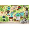 Zoológico de animales Fotomurales Mapas Papel Pintado Cuarto de niños del dormitorio de los niños Foto Decoración para el hogar