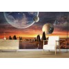 Paisaje extranjero Fotomurales Espacio de planetas Papel Pintado Dormitorio de los niños Foto Decoración para el hogar