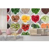 Corazón de frutas y verduras Fotomurales Comida Papel Pintado Cocina Cafe Foto Decoración para el hogar