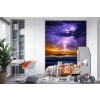 Cielo tempestuoso púrpura Fotomurales Oceano Papel Pintado Cuarto Foto Decoración para el hogar