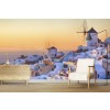 Puesta de sol en Santorini Fotomurales Grecia Papel Pintado Salón dormitorio Decoración de fotos