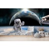 Espacio de astronauta Fotomurales Planeta Tierra Papel Pintado Dormitorio de los muchachos Foto Decoración para el hogar