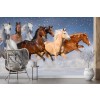 Caballo Fotomurales Naturaleza de los animales salvajes Papel Pintado Dormitorio de las niñas Foto Decoración para el hogar