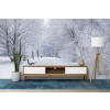 Árboles nevados Fotomurales Paisaje de invierno blanco Papel Pintado Cuarto Foto Decoración para el hogar