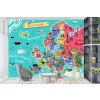 Mapa de Europa Fotomurales Educativo Papel Pintado Dormitorio de los niños Foto Decoración para el hogar