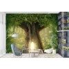 Fairy Tree House Magic Wallpaper Wall Mural