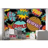 Retro Comic Strip Bam Boom! Wallpaper Wall Mural