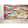 Rainbow Brick Texture Wall Wallpaper Wall Mural