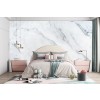 White Marble Effect Texture Wallpaper Wall Mural