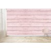 Pink Wood Panel Wallpaper Wall Mural