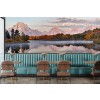 First Light on the Tetons Wall Mural by Leda Robertson