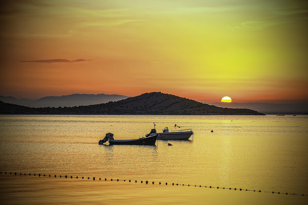 Bagliore del mare al tramonto Fotomurali di Aviation in Action