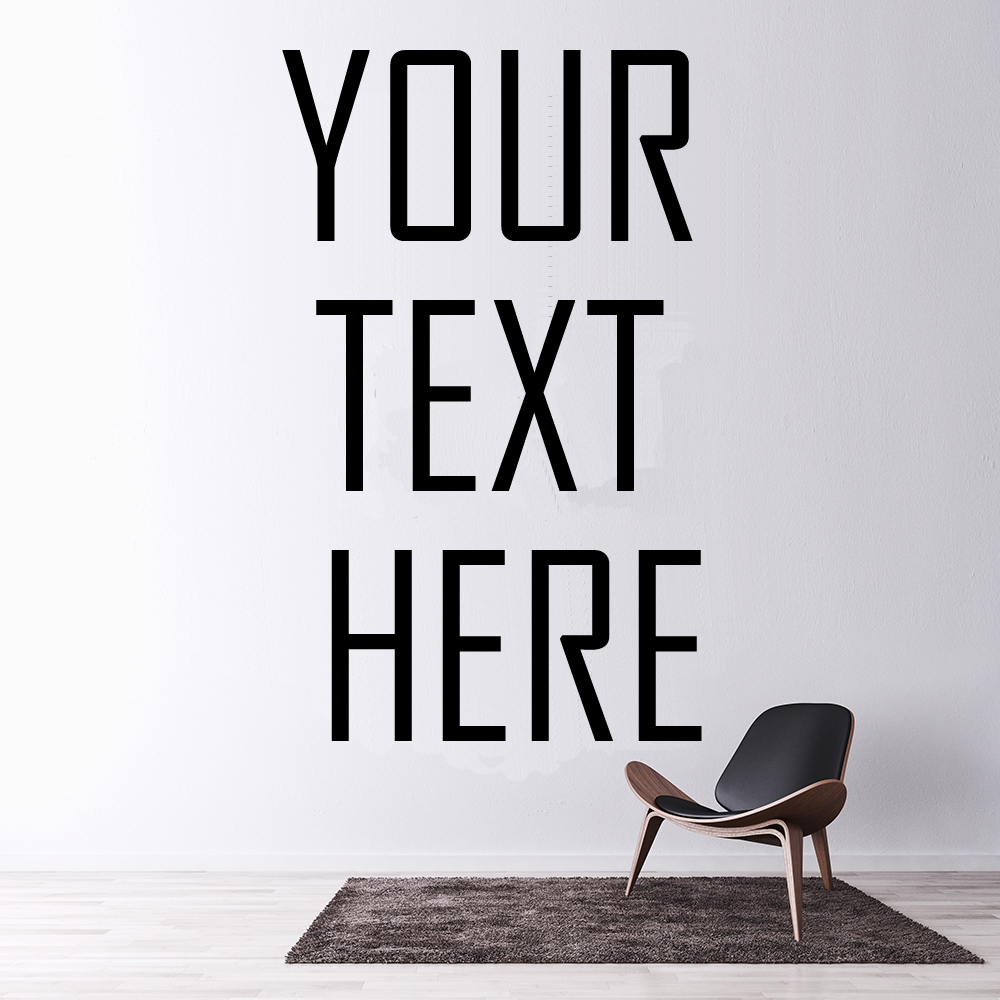 custom quote wall sticker