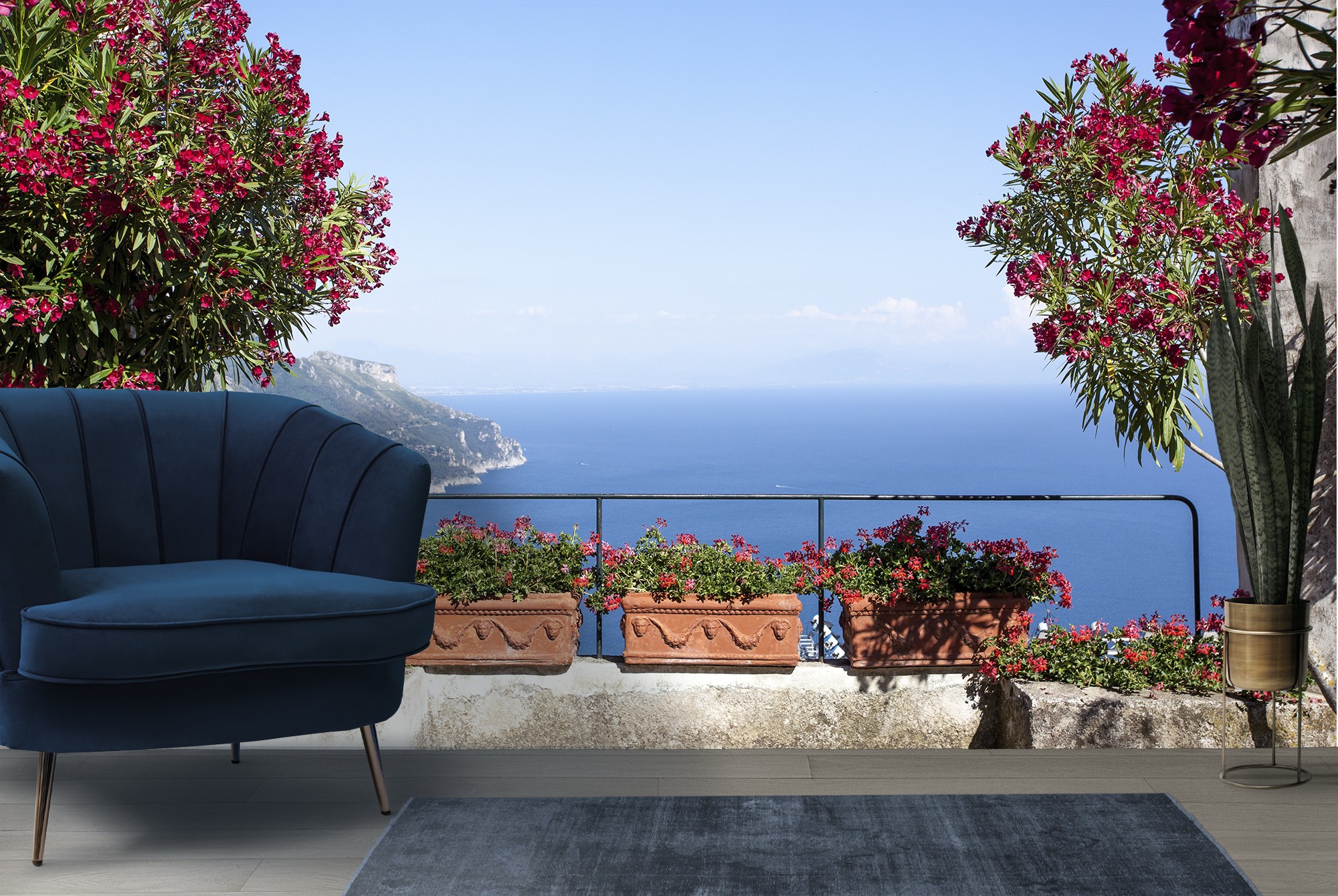 Get Wallpaper Costiera Amalfitana Italia Fotomurali Oceano Blu Carta Da Parati For iPhone