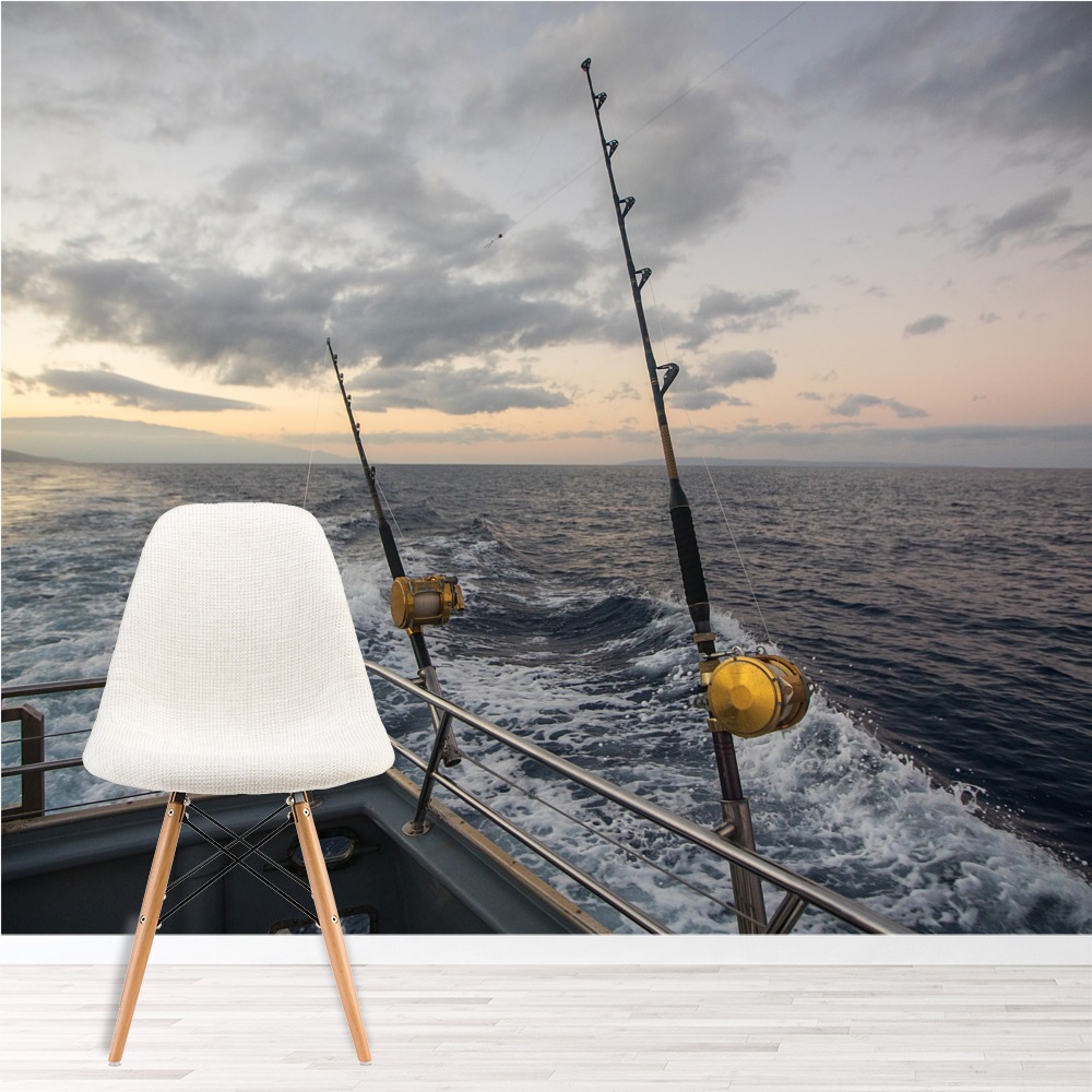 Deep Sea Fishing Wallpaper Wall Mural