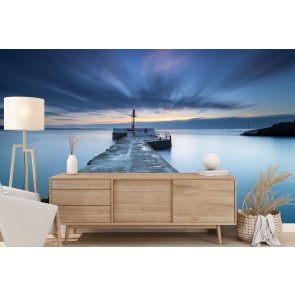 Cornwall Harbour Ocean Seascape Wallpaper Wall Mural