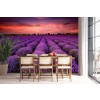 Viola Tramonto Fotomurali Fiore di lavanda Carta Da Parati Soggiorno Foto Decorazione domestica