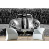 Classic Race Car Fotomurali Vintage in bianco e nero Carta Da Parati Home Photo Decor