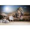 Maestoso Leone Fotomurali Animale Safari Carta Da Parati Camera per bambini Foto Decorazione domestica