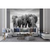 Nero & Muro bianco della parete Elefante Carta Da Parati Soggiorno Camera da letto Foto Decorazione domestica
