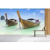 Tailandia Fotomurali Barche e Blue Ocean Carta Da Parati Camera da letto Foto Decorazione domestica