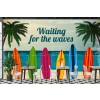 Waiting For Waves Surf Wallpaper Wall Mural