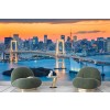 Tokyo City Rainbow Bridge Wallpaper Wall Mural