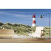 Lighthouse & Sand Dunes Wallpaper Wall Mural