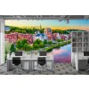 Augusta Maine Skyline USA Cityscape Wallpaper Wall Mural