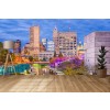 Indianapolis, Indiana USA City Skyline Wallpaper Wall Mural