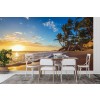 Caribbean Beach Sunset Wallpaper Wall Mural