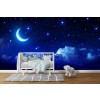 Twilight Sky Moon & Clouds Wallpaper Wall Mural